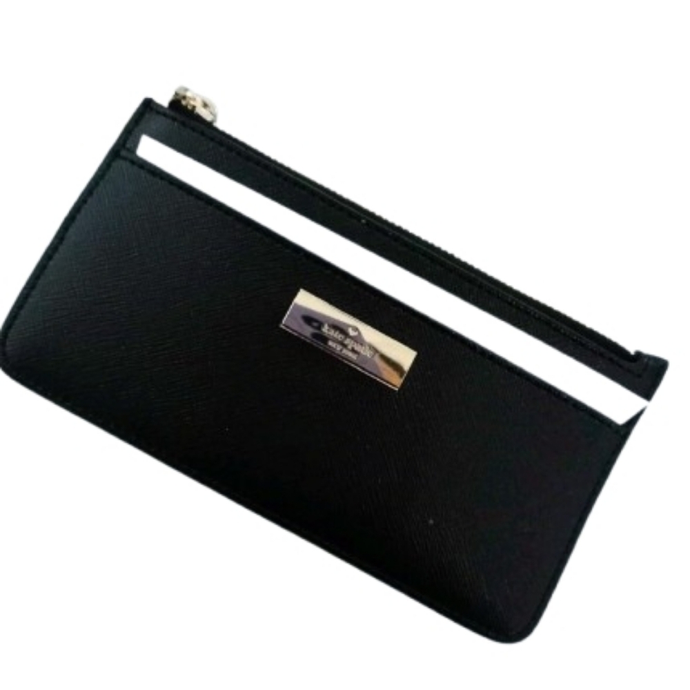Kate Spade *Kenzie* Large Slim Cardholder Wallet in Black - Picture 3 of 14